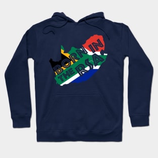 Born In The RSA South Africa Pride Flag Map Hoodie